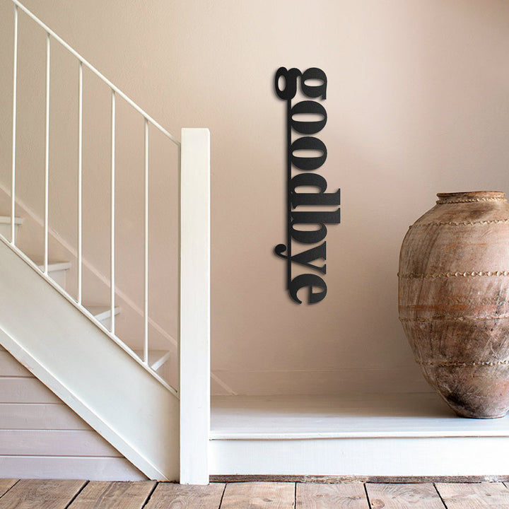 Goodbye Metal Duvar Dekorasyonu - APT463