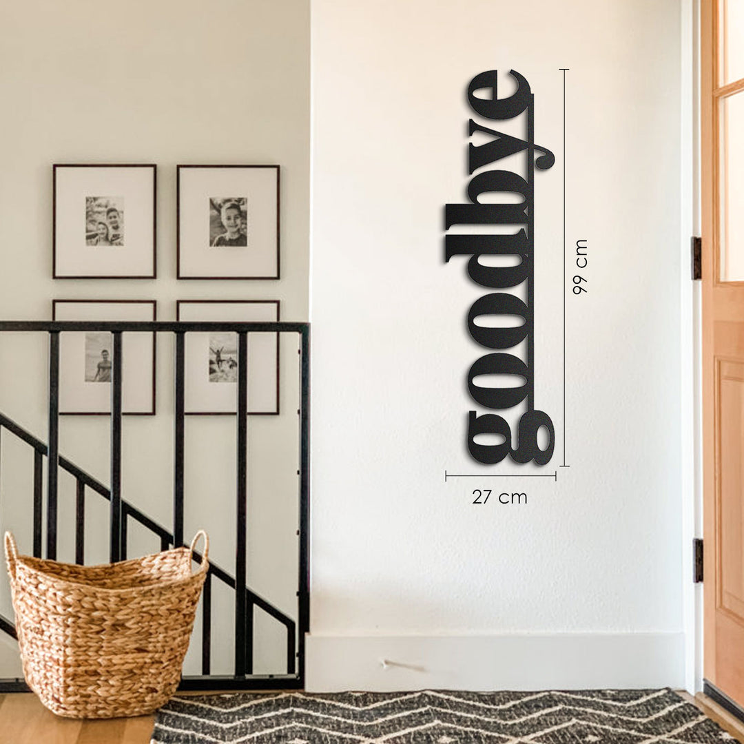 Goodbye Metal Duvar Dekorasyonu - APT463