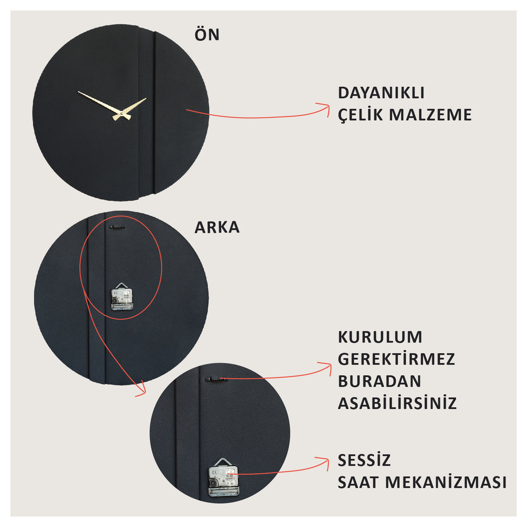 Block Dekoratif Duvar Saati Modelleri