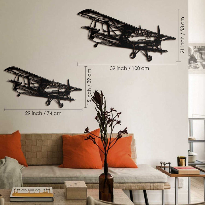 Uçak Genç Odası Duvar Dekorasyonu ve Saatleri
