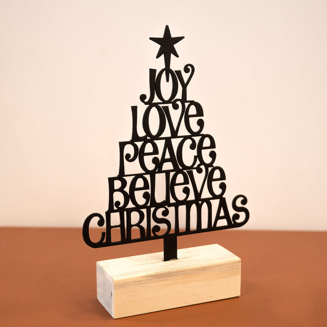 Joy Love Peace Believe Christmas Yılbaşı Aksesuarları