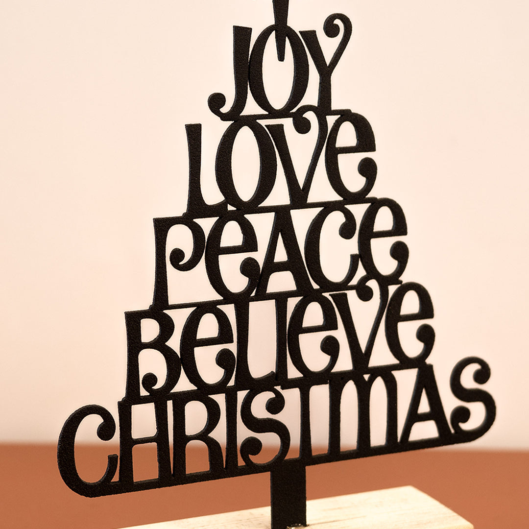 Joy Love Peace Believe Christmas Yılbaşı Aksesuarları