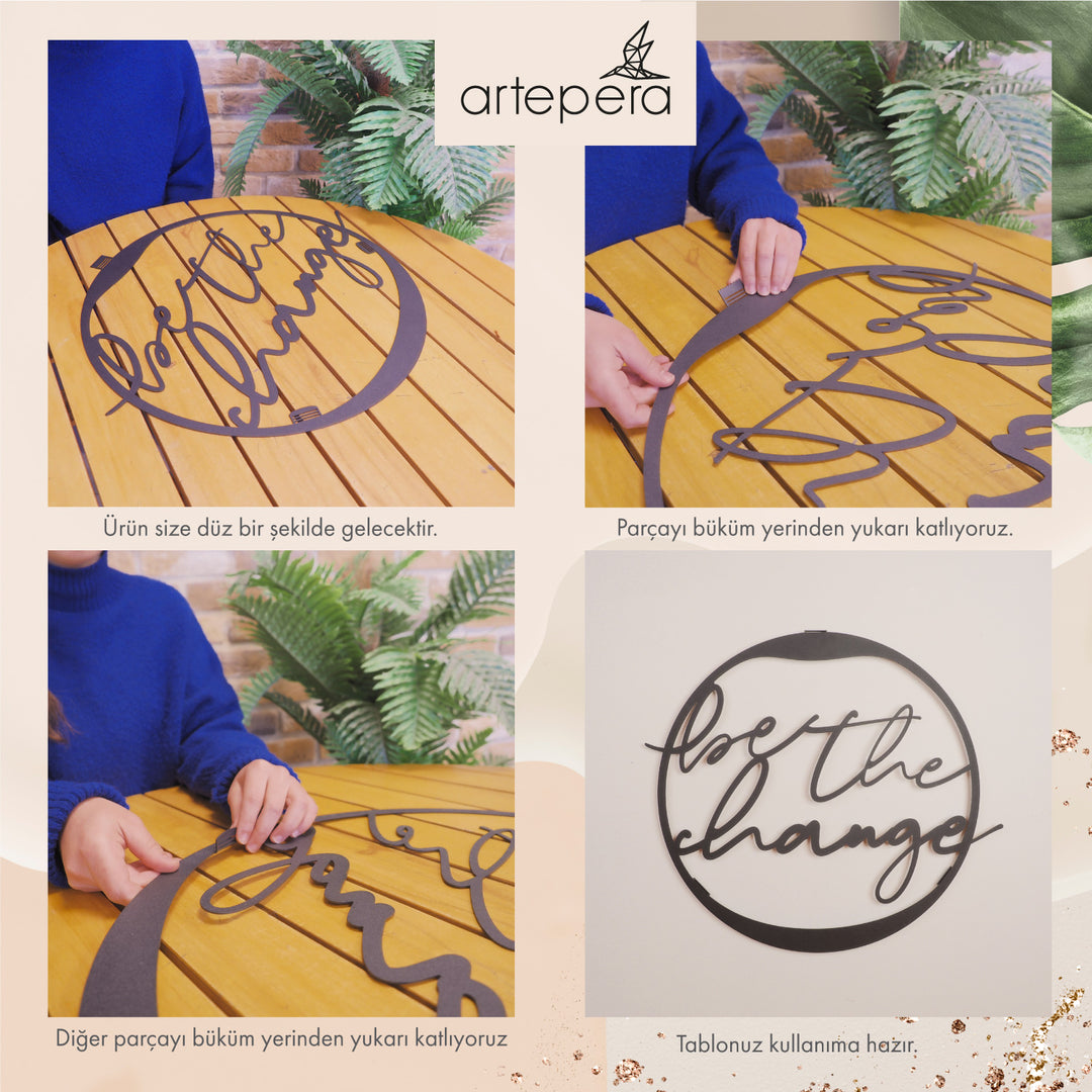 Be The Change Metal Wall Art - APT518