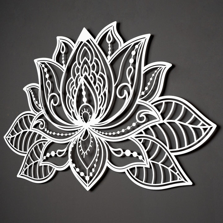 3D Lotus Mandala Dekoratif Duvar Tablo Modelleri